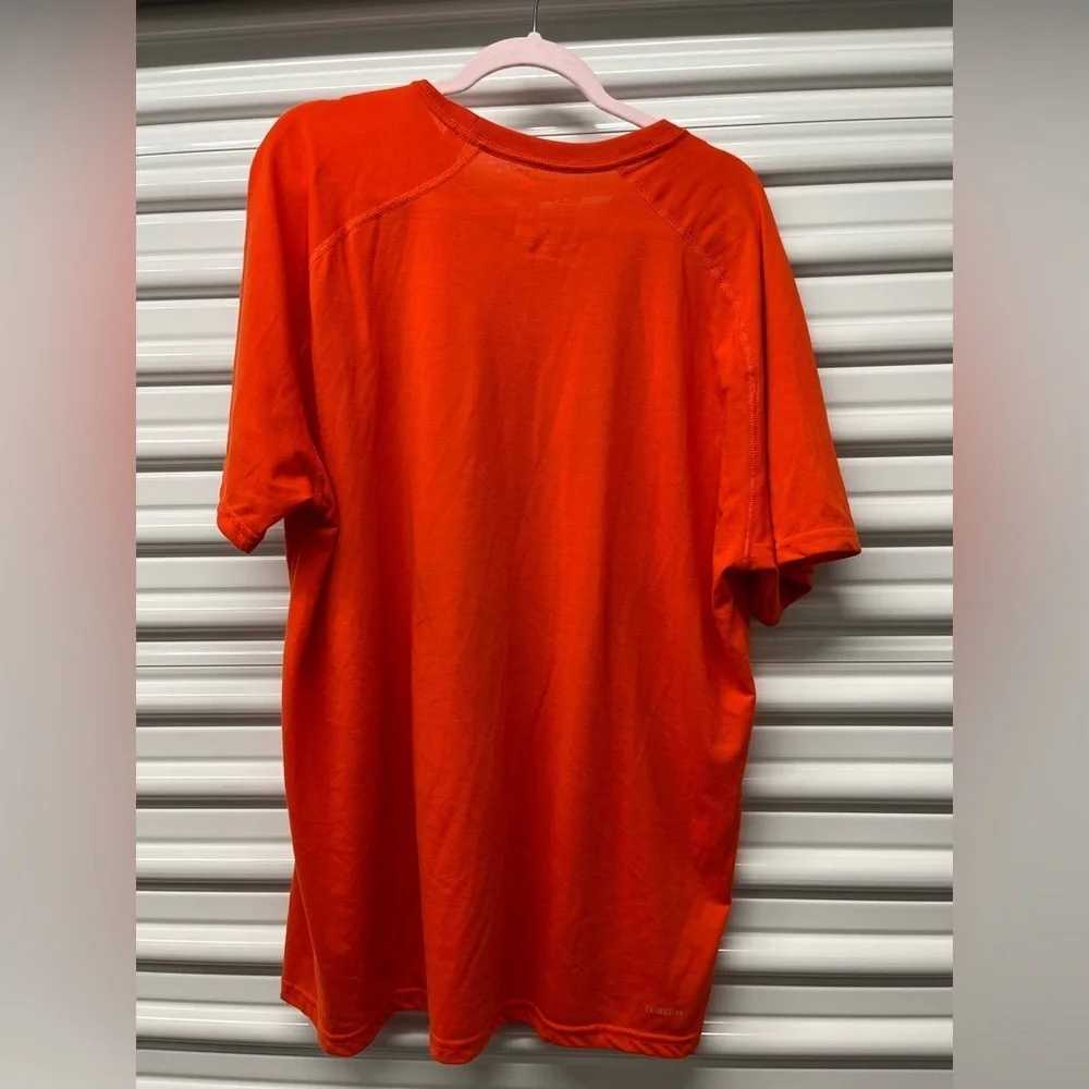 Adidas Men's Orange T-Shirt Size 2XL